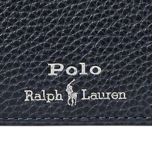 Image number 4 for Ralph Lauren Billfold Coin Leather Wallet Navy