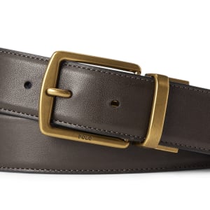 Image number 5 for Ralph Lauren Belt And Card Holder Gift Set Brown
