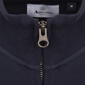 Image number 4 for Aquascutum Lamina Full Zip Sweatshirt Navy