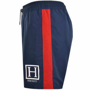 Image number 4 for Hackett Stripes Swim Shorts Blue