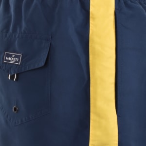 Image number 5 for Hackett Stripes Swim Shorts Blue