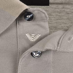 Image number 4 for Emporio Armani Short Sleeved Polo T Shirt Grey