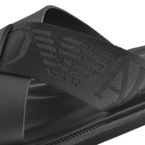 Image number 4 for Emporio Armani Leather Sandals Black