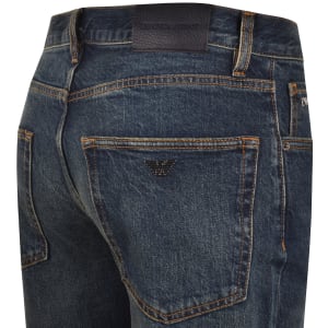 Image number 4 for Emporio Armani J76 Straight Fit Jeans Blue