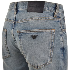 Image number 4 for Emporio Armani J76 Straight Fit Jeans Blue