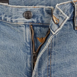 Image number 5 for Emporio Armani J76 Straight Fit Jeans Blue