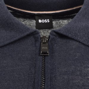 Image number 4 for BOSS Norbertino Knit Polo Dark Navy