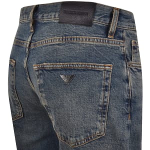 Image number 4 for Emporio Armani J76 Straight Fit Jeans Blue