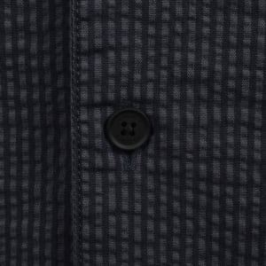 Image number 4 for Lacoste Relaxed Fit Seersucker Shirt Black