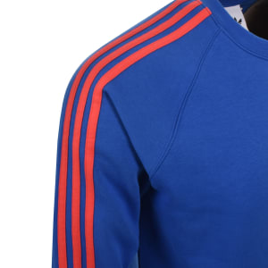 Image number 4 for adidas Originals Three Stripe Sweatshirt Blue