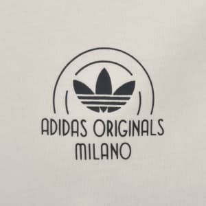 Image number 4 for adidas Originals Milan Shop T Shirt Off White