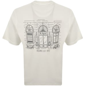 Image number 5 for adidas Originals Milan Shop T Shirt Off White