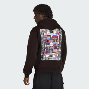 Image number 5 for adidas Originals Fifa Flag Graphic Hoodie Brown