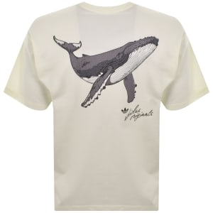 Image number 5 for adidas Originals Whale Graphic T Shirt Off White