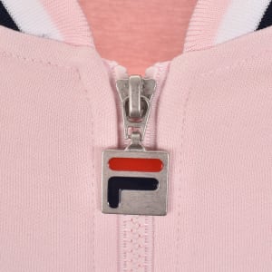 Image number 4 for Fila Settanta Zip Track Top Pale Pink