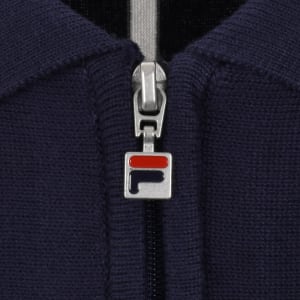 Image number 4 for Fila Giorgio Crochet Polo Shirt Fila Navy