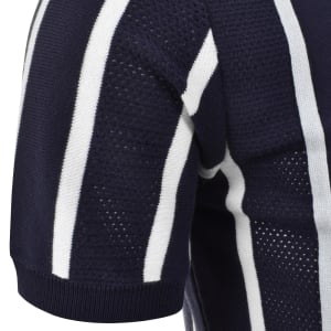 Image number 5 for Fila Giorgio Crochet Polo Shirt Fila Navy
