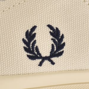 Image number 4 for Fred Perry Baseline Canvas Trainers Off White