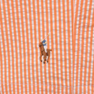 Image number 4 for Ralph Lauren Traveller Striped Swim Shorts Orange