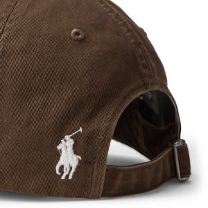 Image number 4 for Ralph Lauren Woven Baseball Cap Brown