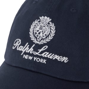 Image number 5 for Ralph Lauren Woven Baseball Cap Navy