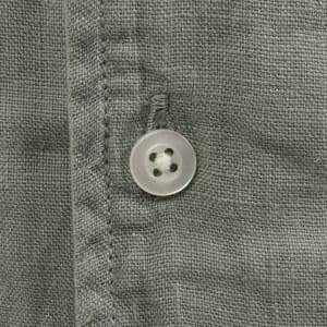 Image number 4 for Gant Linen Short Sleeved Camp Shirt Grey