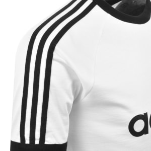 Image number 4 for adidas Originals 3 Stripes Ringer T Shirt White
