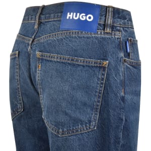 Image number 4 for HUGO Blue Jonah Mid Wash Straight Fit Jeans Blue