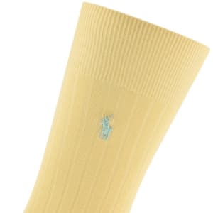Image number 5 for Ralph Lauren 3 Pack Socks Yellow