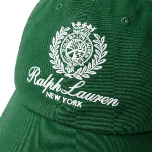 Image number 5 for Ralph Lauren Woven Baseball Cap Green