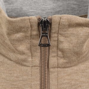 Image number 4 for Ralph Lauren Quarter Zip Sweatshirt Brown