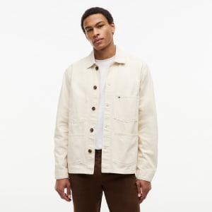 Image number 4 for Tommy Hilfiger Chore Jacket Cream