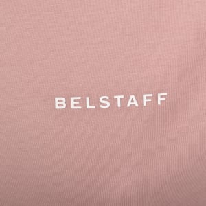 Image number 4 for Belstaff Relaxed Fit Border T Shirt Dusk Pink
