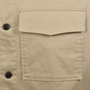 Image number 4 for Hackett Heritage Overshirt Grain Beige