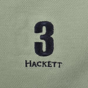 Image number 4 for Hackett Heritage Number Polo T Shirt Sage Green