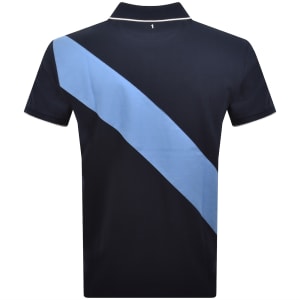 Image number 5 for Hackett Heritage Sash Polo T Shirt Navy
