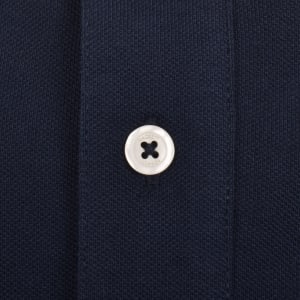 Image number 4 for Hackett Heritage Tipped Polo T Shirt Navy