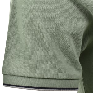 Image number 5 for Hackett Heritage Tipped Polo T Shirt Green