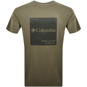Image number 5 for Columbia Logo Back T Shirt Green