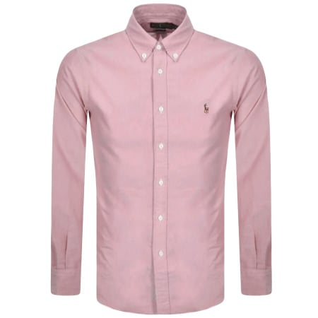 Ralph Lauren Slim Fit Oxford Shirt Pink | Mainline Menswear us