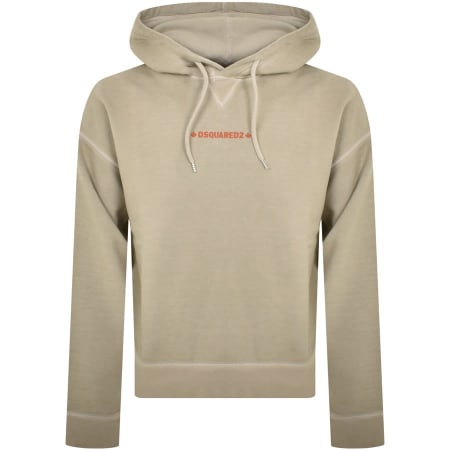 DSQUARED2 Cipro Fit Pullover Hoodie Beige | Mainline Menswear gb