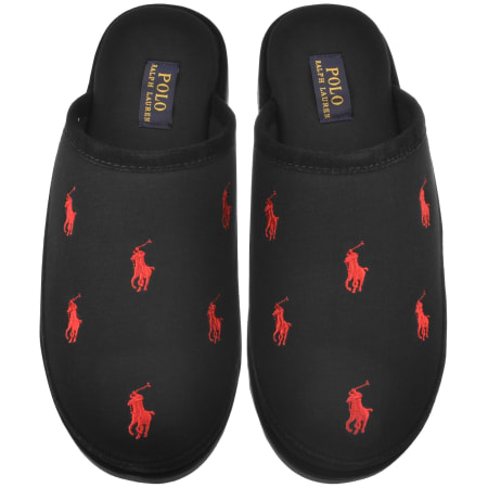 Ralph Lauren Reade Scuff Slippers Black | Mainline Menswear us display picture 1