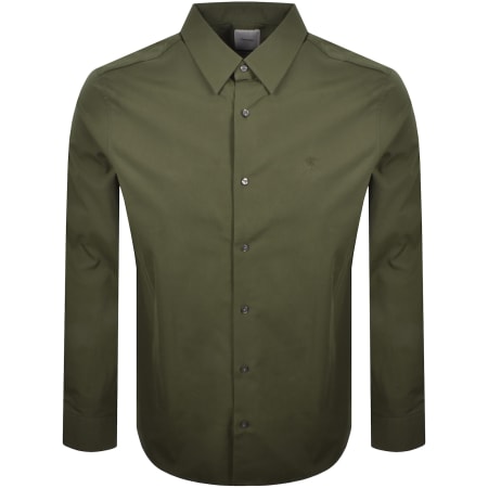 Calvin Klein Classic Fit Solid Shirt Green - Male - XX Large