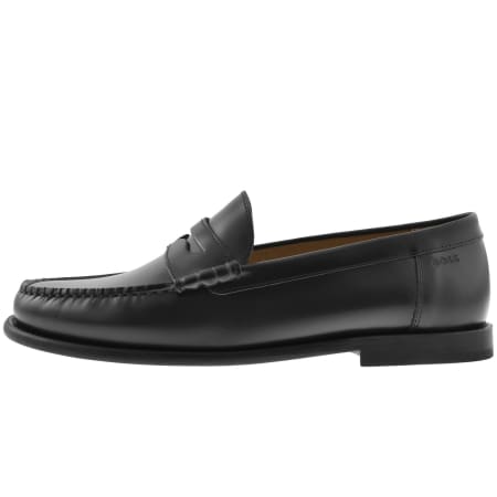 BOSS Tevan Mocc Loafer Shoes Black | Mainline Menswear us display picture 2
