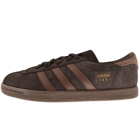 adidas tobacco dark brown adidas Originals STADT Trainers Dark Brown