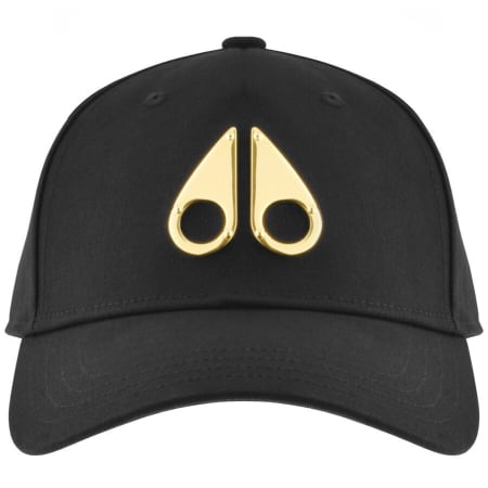 Moose Knuckles Gold Logo Icon Cap Black | Mainline Menswear us display picture 1