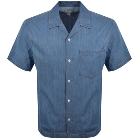 Lacoste Relaxed Fit Denim Shirt Blue - Male