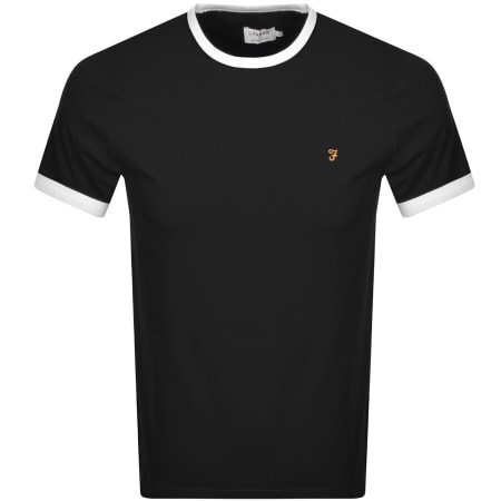 Product Image for Farah Groves Ringer T Shirt Black