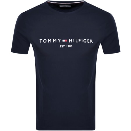 Product Image for Tommy Hilfiger Logo T Shirt Navy