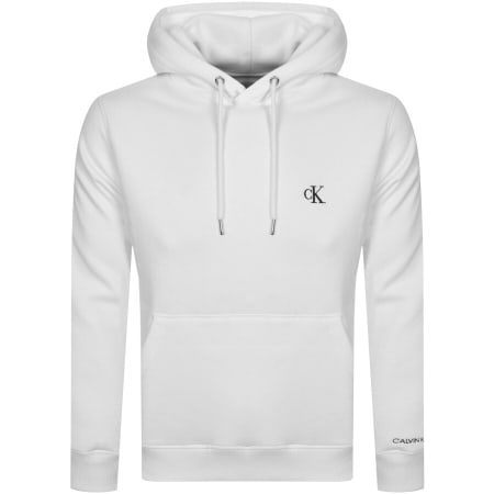Product Image for Calvin Klein Jeans Logo Hoodie White